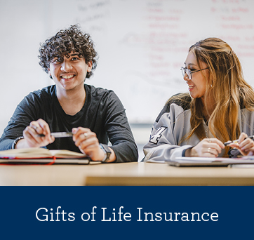 Students pointing dramatically. Gifts of Life Insurance Rollover Students pointing dramatically. Gifts of Life Insurance Rollover
