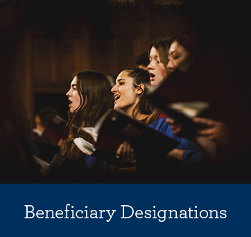 A group of male students. Gifts by Beneficiary Designation