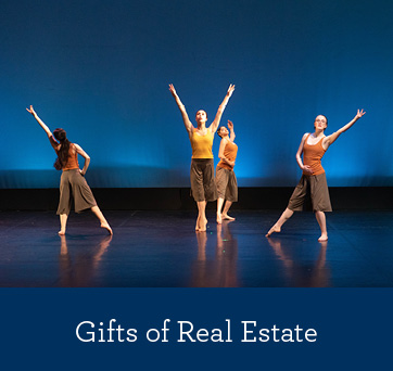 Students performing a contemporary dance. Gifts of Real Estate Rollover